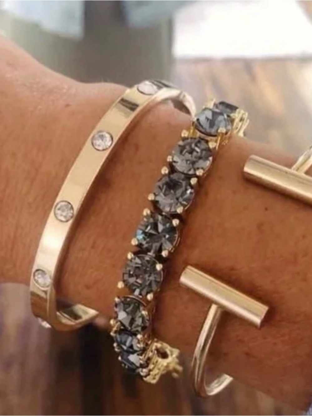 Park Lane Taupe “Impression” Bracelet, Retired - BNIB